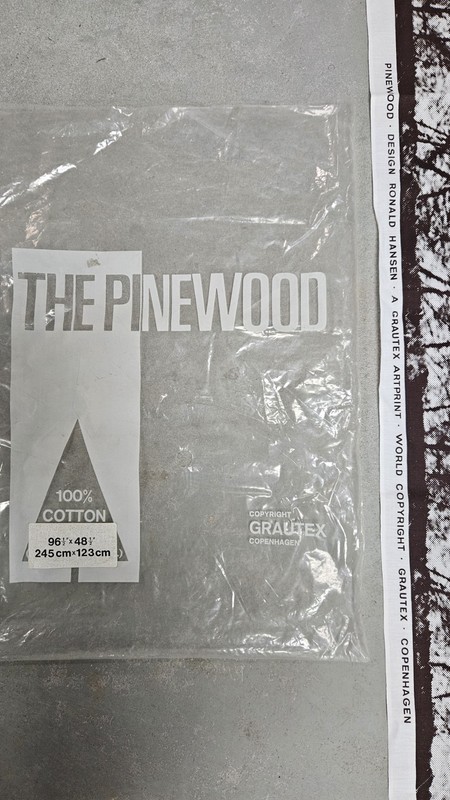 Vintage The Pinewood Cotton Textile Ronald Hansen Grautex Denmark NIP NEW ORG PK gallery