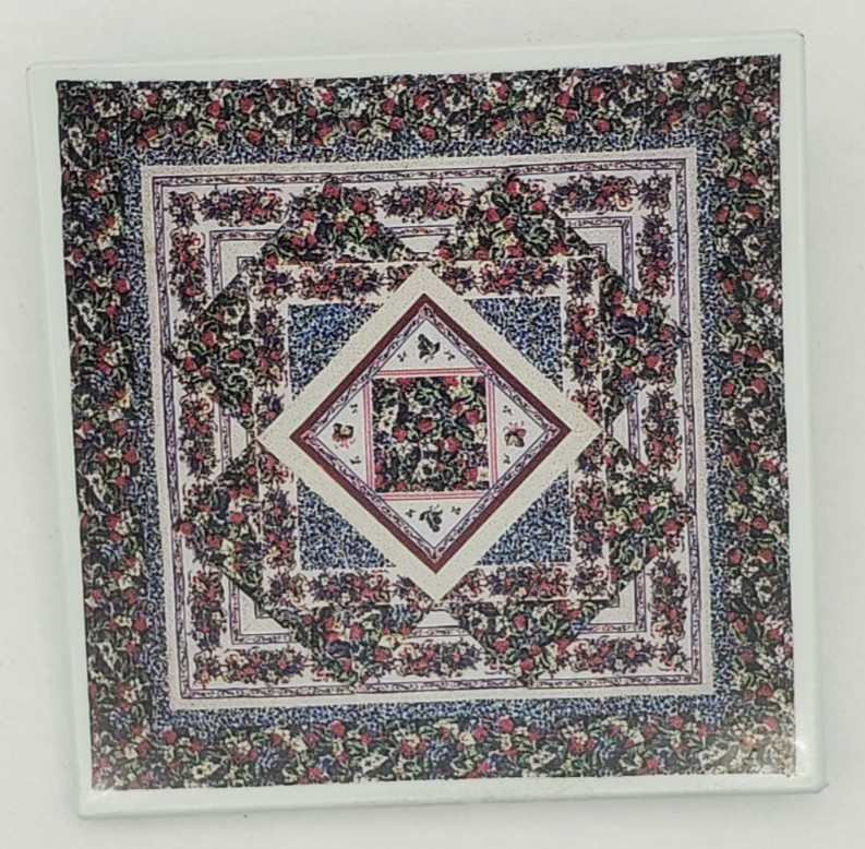 Wild Berries Wallhanging By Janet Page from Cranston Collection Pinback Button