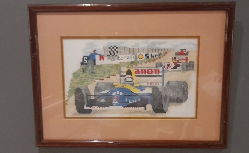 Retro F1 Tapestry Art Formula 1 Vintage Style 31x27cm Collectible Racing Style