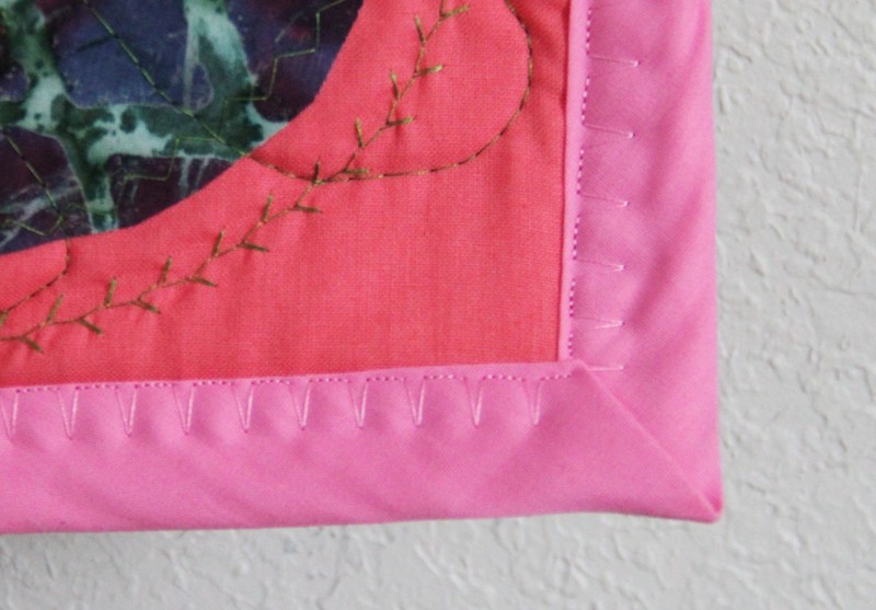 Fiber Art Wall Hanging Rose Gator 38 x 28 gallery