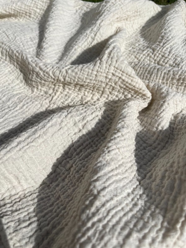 Muslin Fabric By 2 Meters- Organic Muslin Fabric - Baby Cotton Muslin - 2 Layer