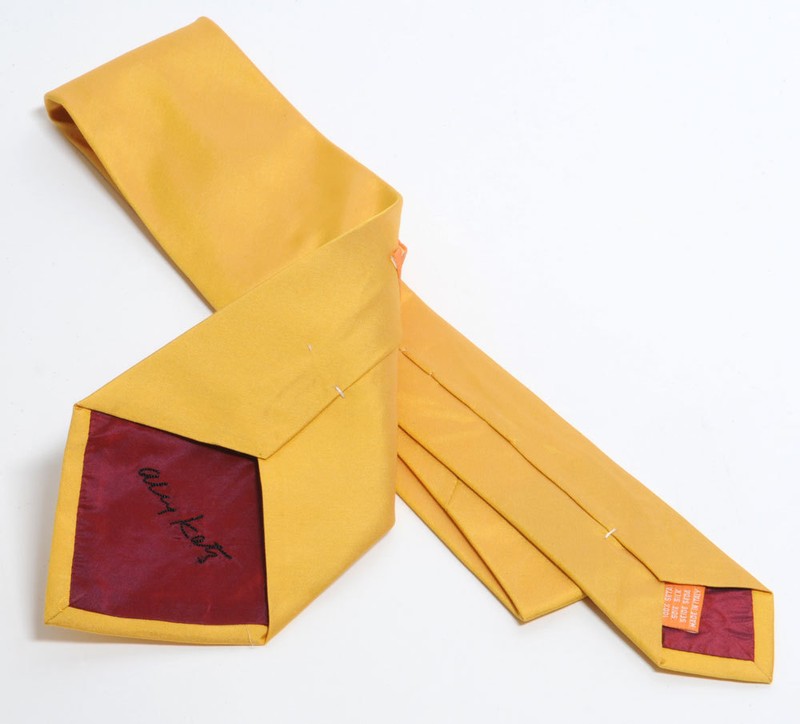ALEX KATZ ‘Yellow Tie w/ Signature’, 2000 Cultural Ties Necktie Ltd. Ed. 300 NIB