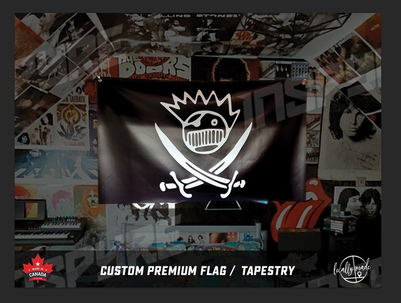 WEEN Custom Pirate Boognish Jolly Roger Wall Tapestry Flag • 4 ft Made In Canada