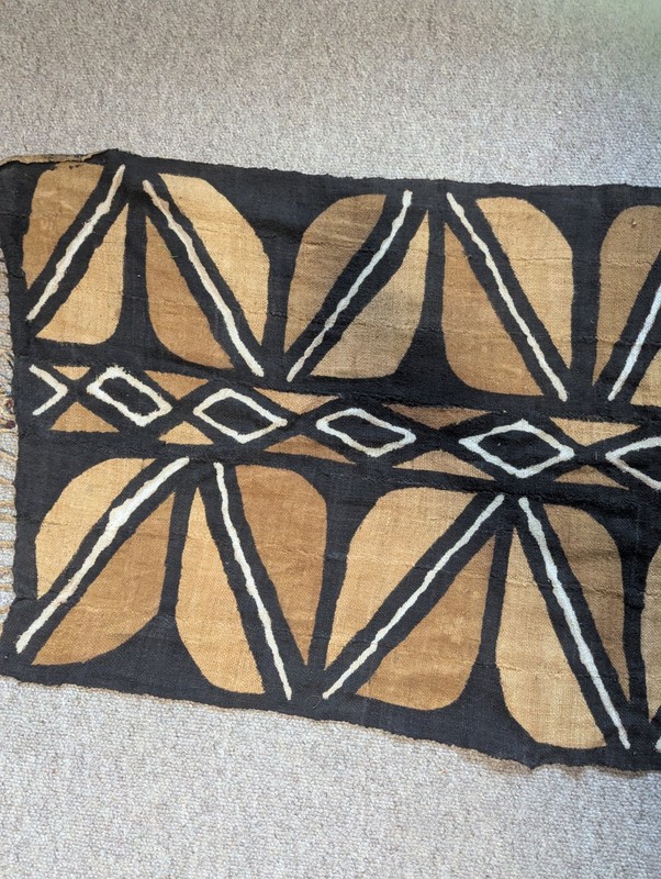 Bògòlan Large Soft Beaded African Brown Woven Mudcloth Textile Mali 130 cms gallery