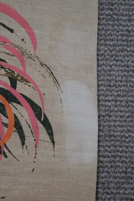 Tom Tru Robert Bushong Raymor Chanticleer Rooster Cock Linen Tapestry Art 40" gallery