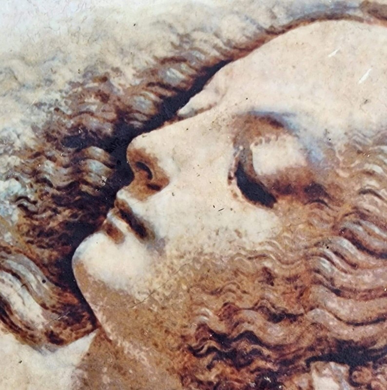 Leonardo Da Vinci Reproduction of Testa Di Donna Di Profi Ceramic Tile gallery
