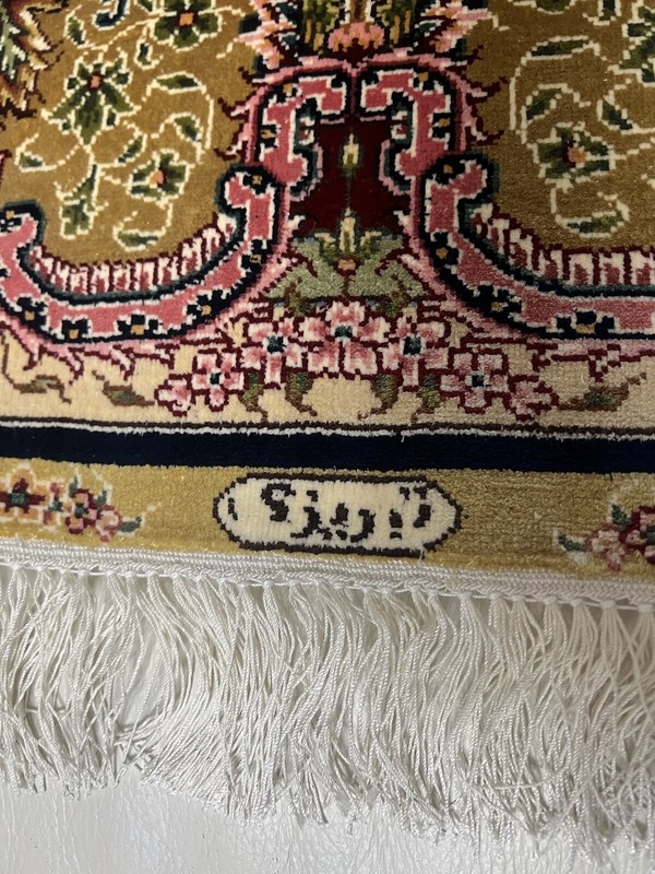 Best Gift 2M Tree Of Life Handmade Nuts 100% Silk Fine Turkish Rug Artist Signed gallery