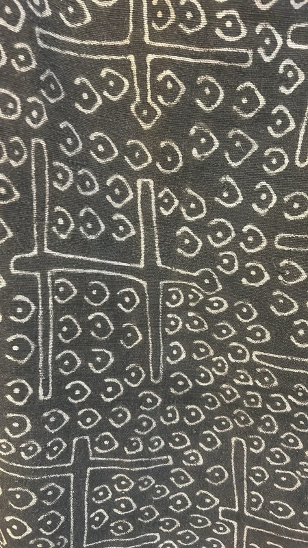 Bògòlanfini Black Mudcloth Textile Mali 66.5 X 43 Inches gallery