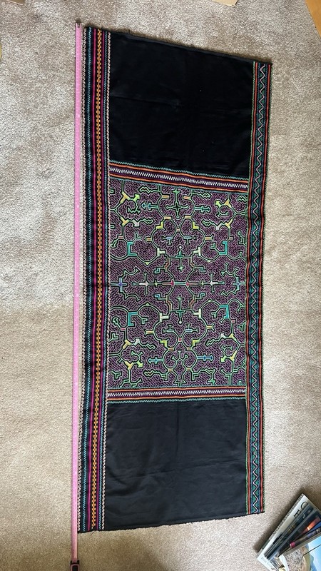 Indigenous amazonian shipibo handwoven Ayahuasca Ceremony Skirt Or Table Runner