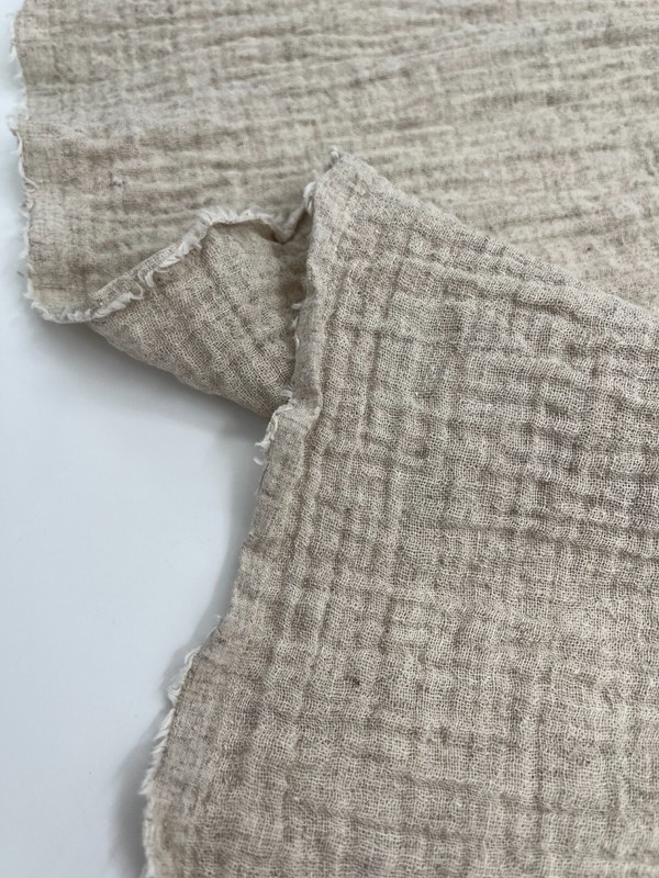 Muslin Fabric By The Yard - Organic Muslin Fabric - Linen Muslin Fabric- 2 Layer gallery