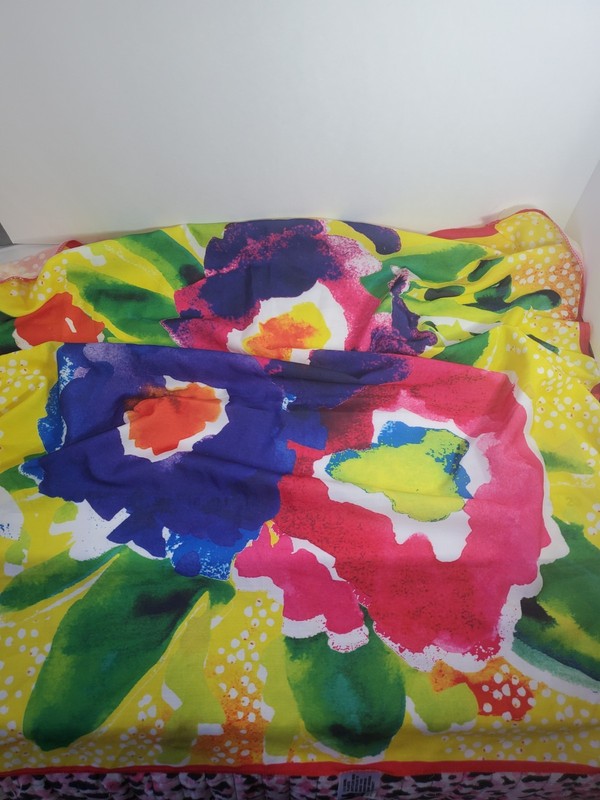 Greenspun Lush Living Knot Wrap. Re-wrap Vintage Lush. Floral Flower Watercolor