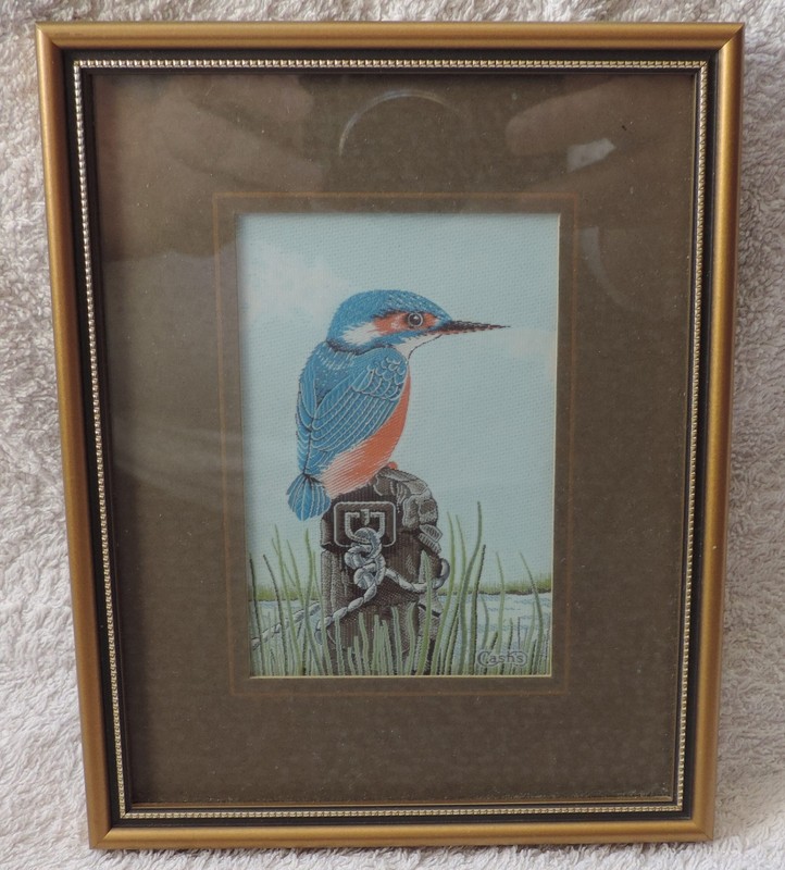 Cash’s of Coventry Silk Woven Pictures – Birds – Kingfisher