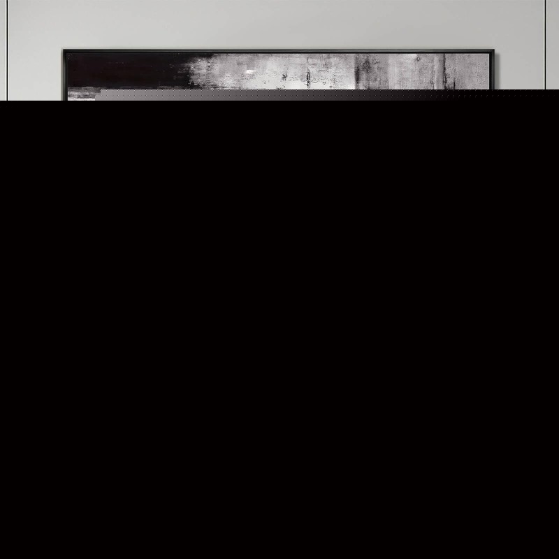Large Framed Canvas Wall Art Black and White Abstract Art Painting for Bedroo...