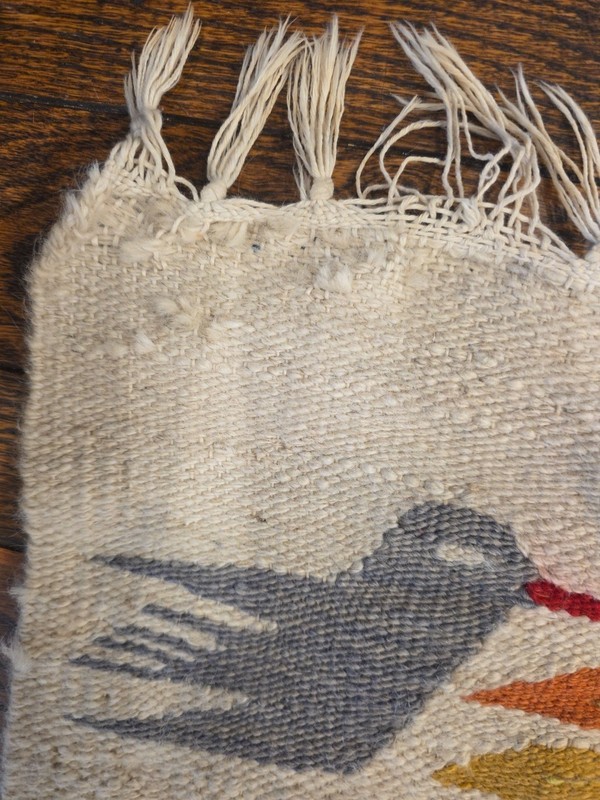 Egyptian "Tree of Life" Tapestry in Tradition of Ramses Wissa Wassef Workshop gallery