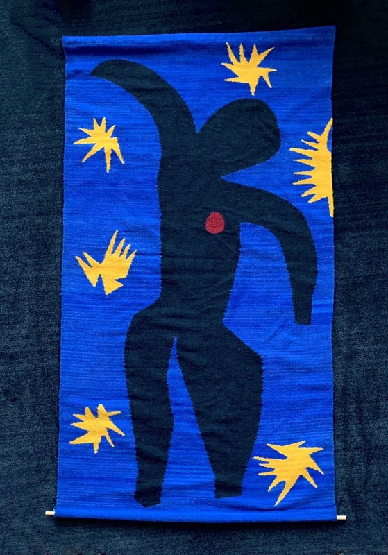 after Henri Matisse Icarus from the book Jazz textile art
