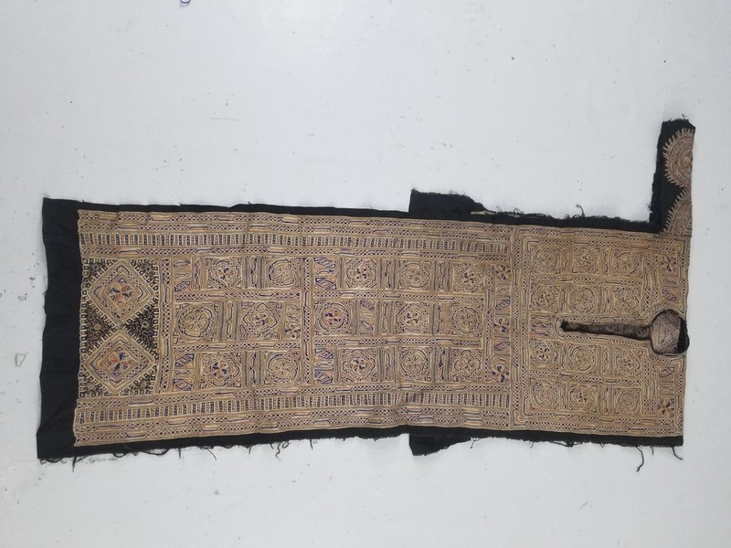 Vintage Afghan Tribal Embroidered Dress Fragment gallery