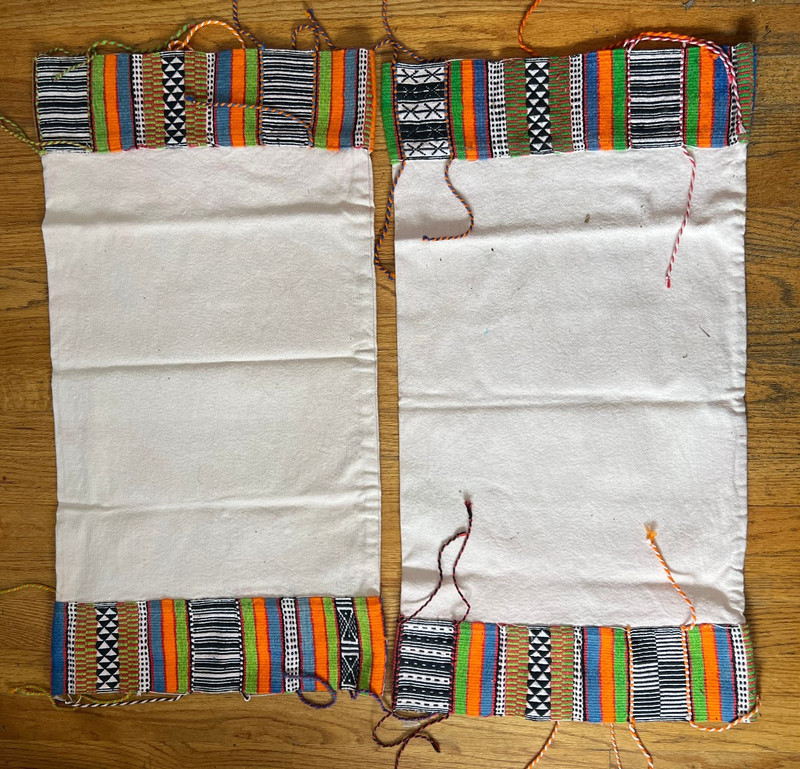 2 pieces Vintage Tera-tera African Handwoven Souban Cloth – Djerma Pillow Case