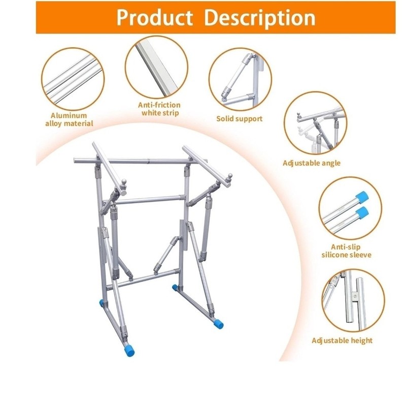 Couple Embroidery Art Cross-Stitch Stand Embroidery Frame Stand Aluminum Allo... gallery
