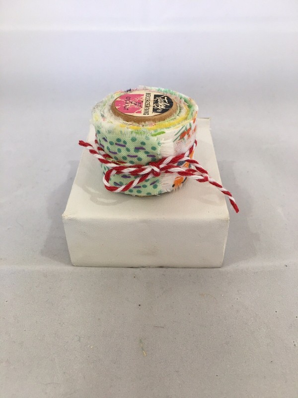 Slow Stitch Meditation Scroll (One 1.25”), Hand Stitched, Cottage Core Decor
