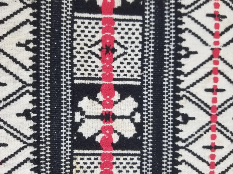 Vintage Traditional Moroccan Handwoven Tribal Textile Panel 51x37in gallery