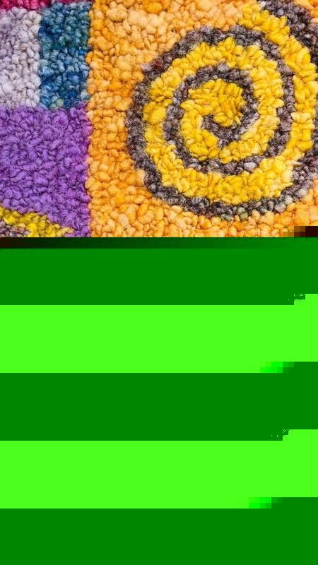 Lynda Phillips Textile Art - Patterned - Handmade From Fleece To Finished Rug gallery