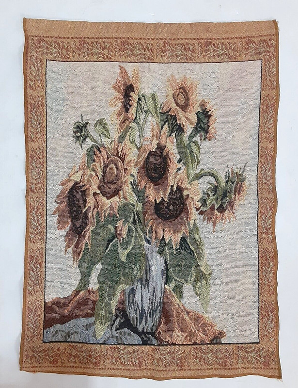 Vintage Sunflower Tapestry Wall Hanging 17*23 inch
