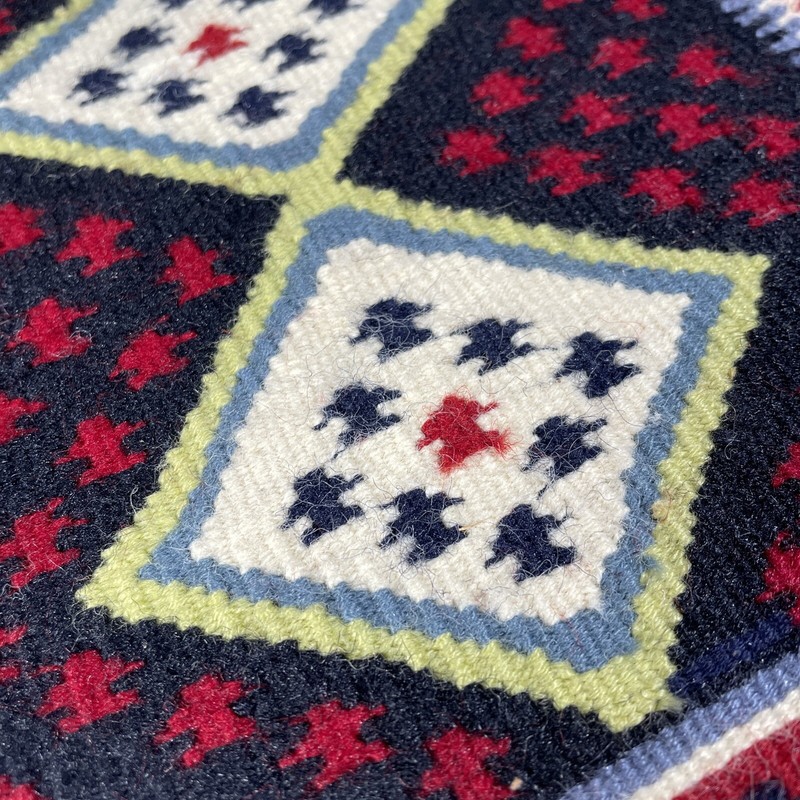 Southwestern Hand-Woven Wool Mini Rug Carpet Mat Wall Hanging 12 in x 12 in gallery