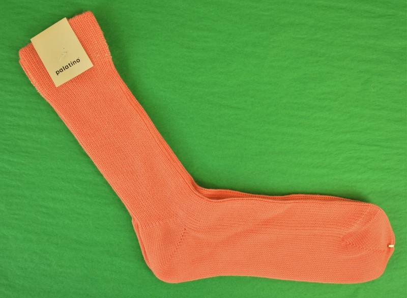 New Italian Melon Mid-Calf Wool Socks Sz: 11 1/2