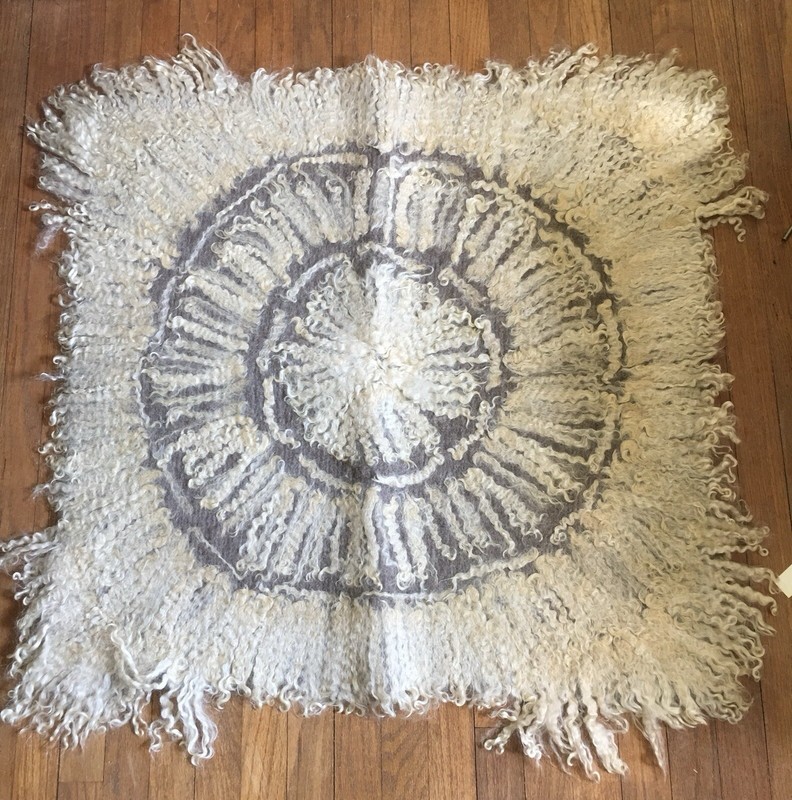 Beautiful Unique Custom Made 100% Alpaca Saddle Pad – 33″ x 33″