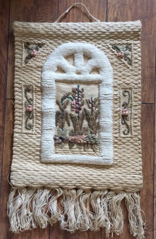 1987 I.C.A. 3D Natural Fiber Hand Woven Art,Wall Hanging,Tapestry L WINDOW gallery