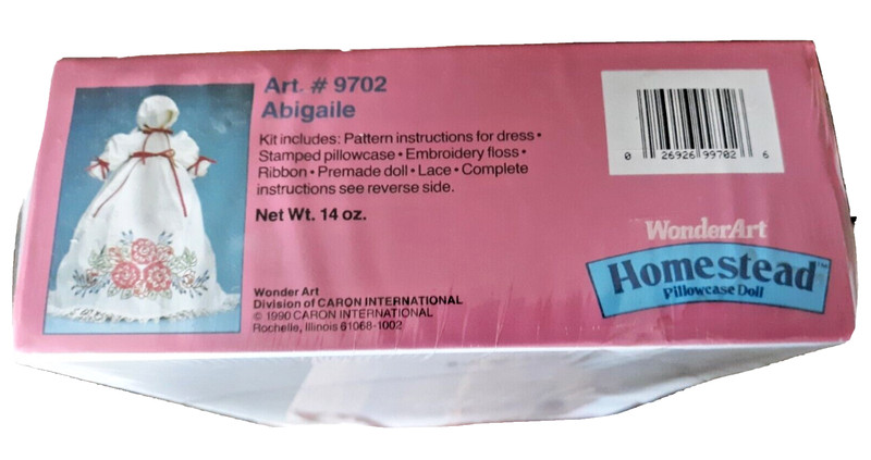 Cross Stitch Homestead WonderArt Pillowcase Doll kit "Abigaile" gallery