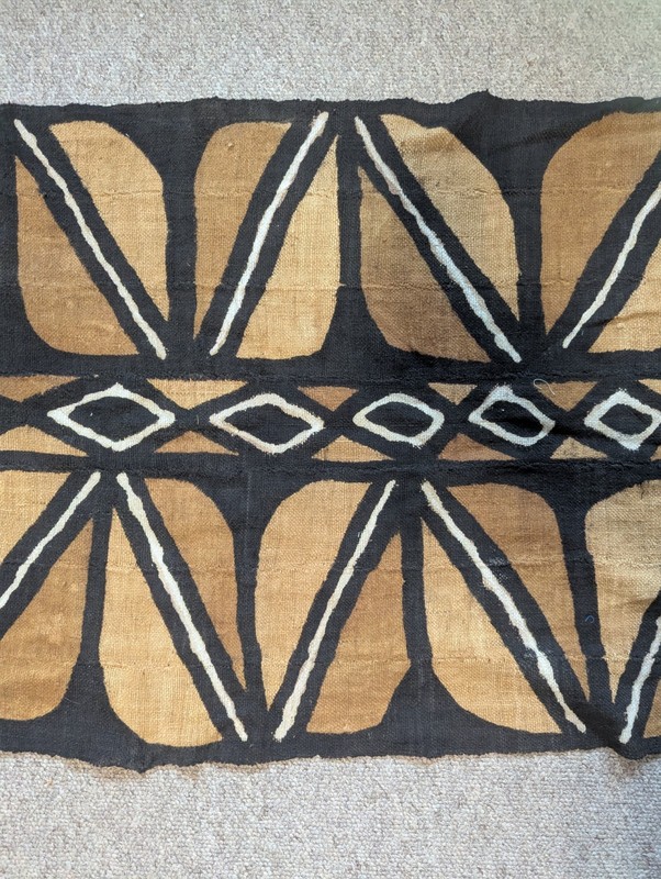 Bògòlan Large Soft Beaded African Brown Woven Mudcloth Textile Mali 130 cms gallery