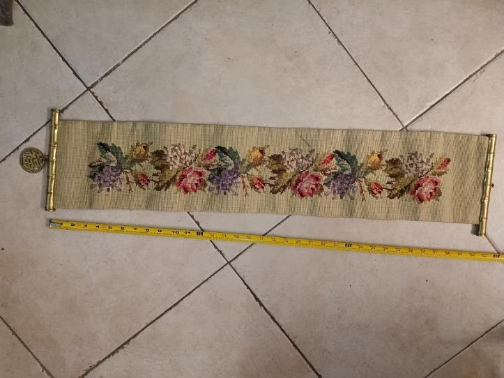 35″ Vintage Chinese Needlepoint 35″x7″