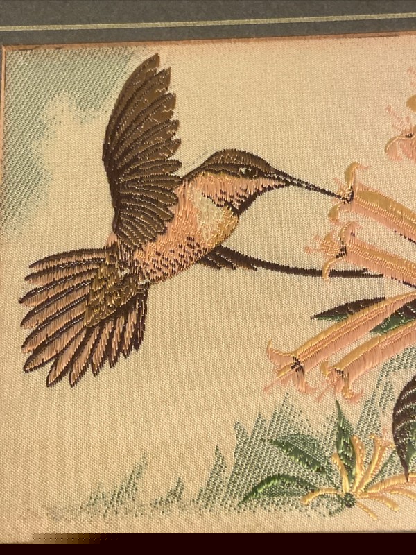 Cash's of Coventry Silk Woven Pictures - Birds - Rufous Humming Bird gallery