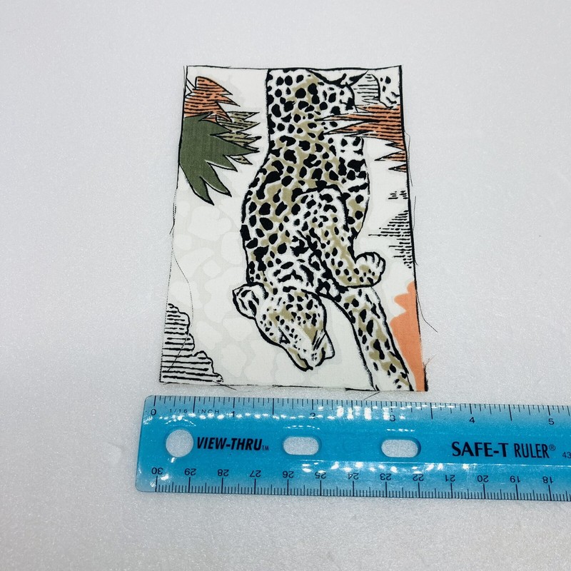 Vintage 1970s Hand Sewn Leopard Print Cloth Jacket Shirt Embroidery Art Decor 31 gallery