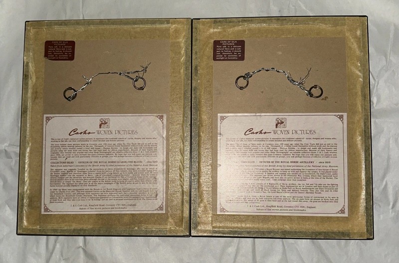 Cash's Woven Silk Pictures of Royal Horse Guards (c1850) and Royal Horse Art gallery