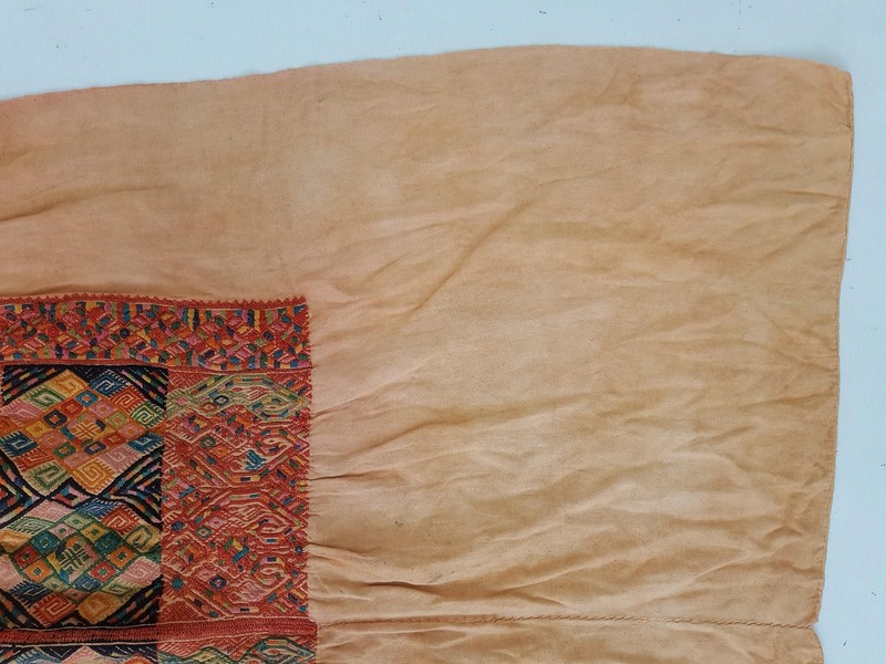 Vintage Handwoven Embroidered Textile 62x35 inches gallery