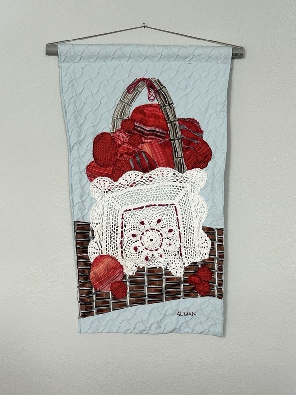 textile art wall hanging
