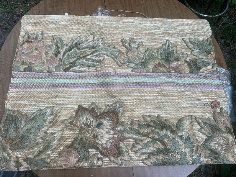 Vtg Don Freedman Wall Hanging Fiber Art Woven Tapestry Meditate 36” By 27” #506 gallery