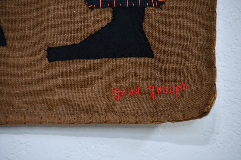 Jean Joseph Vintage Folk Art Tapestry Haitian gallery