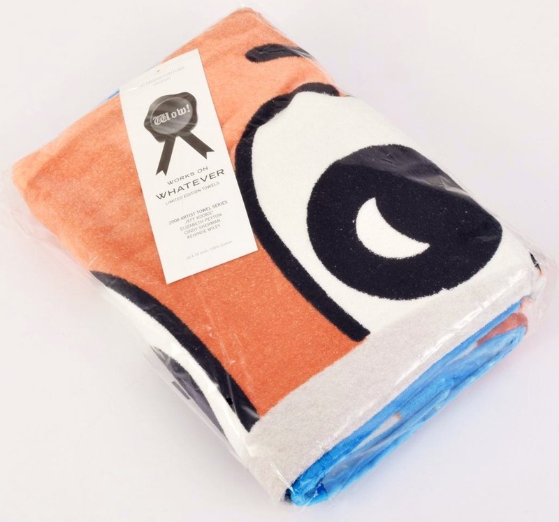 JEFF KOONS 'Monkey Train (Blue)' Hulk Elvis Art Production Fund Beach Towel NIB! gallery