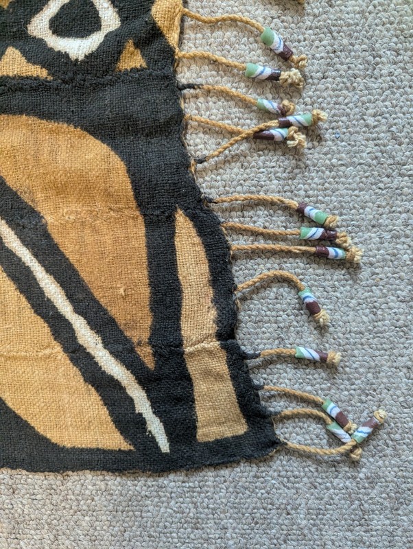 Bògòlan Large Soft Beaded African Brown Woven Mudcloth Textile Mali 130 cms gallery