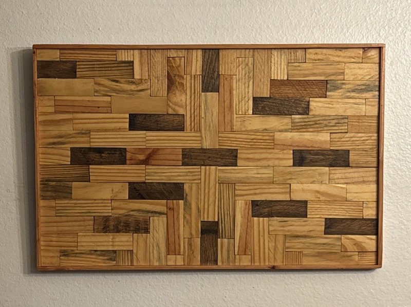 Vintage Reclaimed Barn Farm Wood Panel Tapestry Wall Art Handmade Dale Ford USA