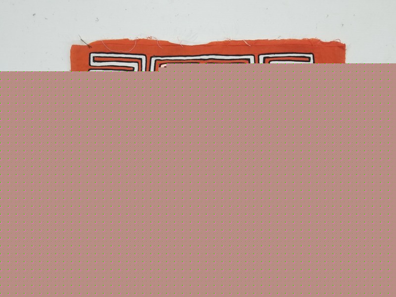 Vintage Traditional Kuna Mola Applique Work Folk Art Panel 42x29cm