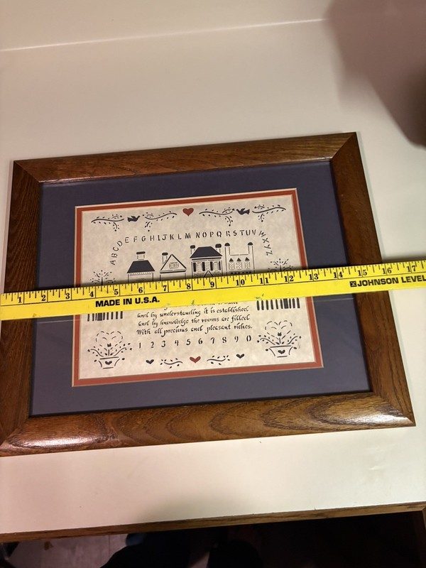 Sampler Paper Scherenschnitte Heart ABCs Proverbs 24:3-4 Through Wisdom a Home gallery