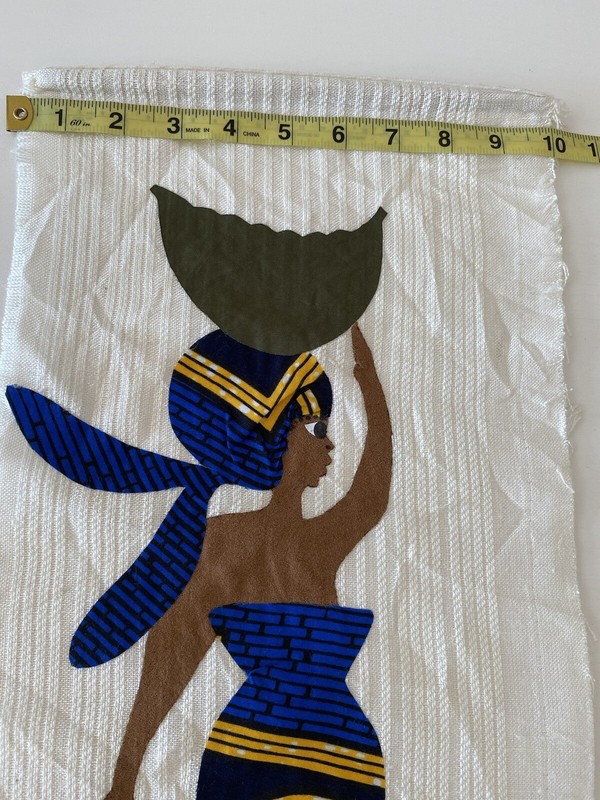 Handmade African Wall hanging Art with Ankara Fabric African Woman Home Decor gallery