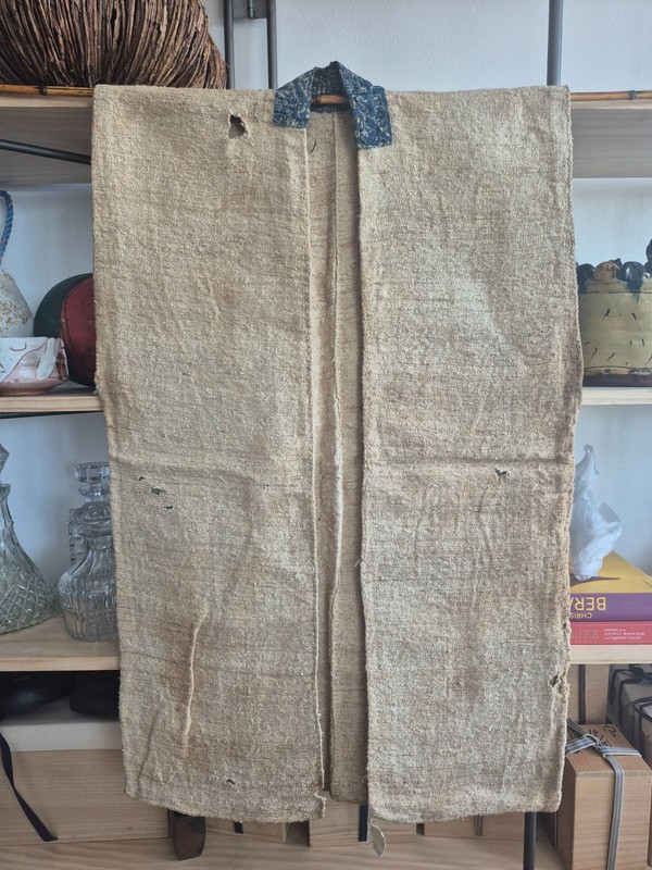 Rare Antique Japanese Ethnographic Textile – Okusozakkuri Sodenashi (Okuso)