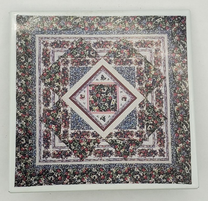 Wild Berries Wallhanging By Janet Page from Cranston Collection Pinback Button gallery