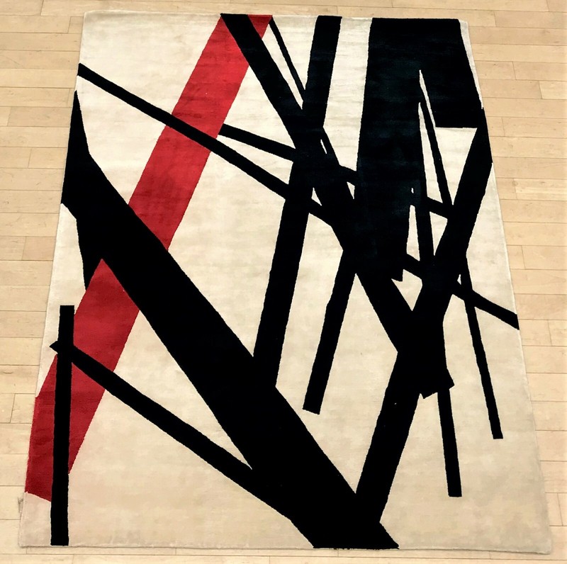 JAMES WELLING 'New Abstraction #59', 2010 SIGNED Limited Edition Artist Rug NEW!