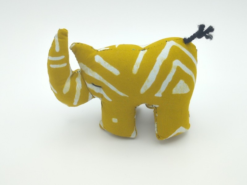 Handmade Stuffed Fabric Rhinoceros – Supporting Women & Children in Kenya – 6 in